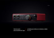 Focusrite Scarlett 2i2 Guía De Usuario