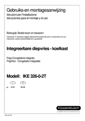 Kuppersbusch IKE 326-0-2T Instrucciones Para El Montaje Y El Uso