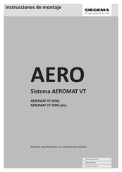 Siegenia AEROMAT VT WRG plus Instrucciones De Montaje