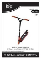 HOMCOM AA1-083 Manual Del Propietário