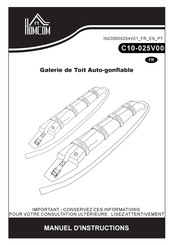 HOMCOM C10-025V00BK Manual De Instrucciones