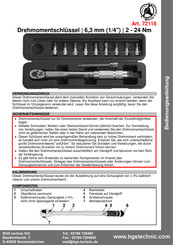 BGS technic 72118 Manual De Instrucciones