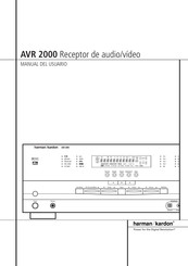 Harman Kardon AVR 2000 Manual Del Usuario