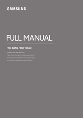 Samsung HW-B650 Manual