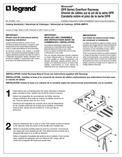 LEGRAND Wiremold OFR Serie Instrucciones De Instalación