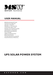 MSW S-POWER UPS 1600 PSW Manual De Instrucciones