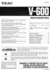 Teac V-600 Manual Del Usuario