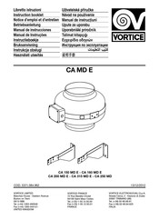 Vortice CA MD E Manual De Instrucciones