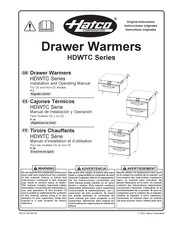 Hatco HDWTC Serie Manual De Instalación Y Operación