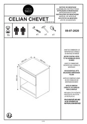 Linea Deco CELIAN CHEVET 08-07-2020 Instrucciones De Montaje