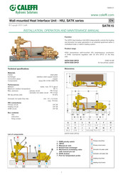 CALEFFI SATK Serie Instrucciones De Instalación Y Mantenimiento