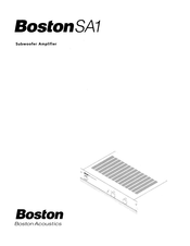 Boston Acoustics SA1 Manual Del Usuario