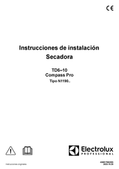 Electrolux Professional Compass Pro TD6-10 Instrucciones De Instalación