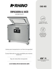 RHINO EVAC-40X Manual Del Usuario