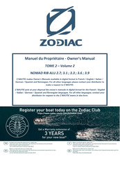 Zodiac NOMAD RIB ALU 2.7 Manual Del Propietário