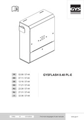 GYS GYSFLASH 8.48 PL-E Manual De Uso