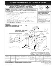 Frigidaire FPGS3085KFC Instrucciones De Instalación