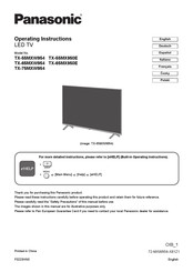 Panasonic TX-65MX950E Manual De Instrucciones