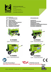 Zipper ZI-STE8004 Instrucciones De Servicio