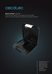 cecotec ROCK'NTOAST SQUARE + Manual De Instrucciones