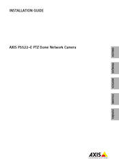 Axis Communications P5522-E Guia De Instalacion