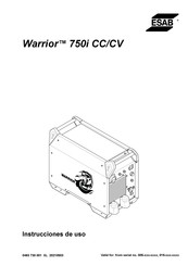 ESAB Warrior 750i CC/CV Instrucciones De Uso