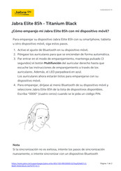 Jabra Elite 85h Guia De Inicio Rapido