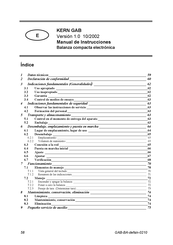 KERN GAB 6K2DM Manual De Instrucciones