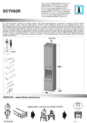 Forte DCTH62R Montaje