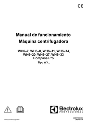 Electrolux Professional Clarus Vibe WH6-27 Manual De Funcionamiento