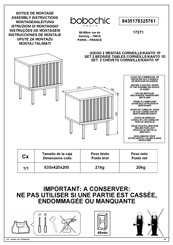 BOBOCHIC KANTO 1P Instrucciones De Montaje