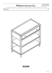 Williams-Sonoma SLOAN Instrucciones De Ensamblaje