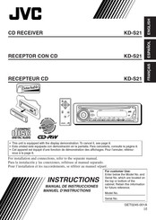 JVC KD-S21 Manual De Instrucciones