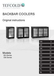 Tefcold DB Serie Instrucciones Originales