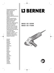 Berner BAGX 125 Manual Original