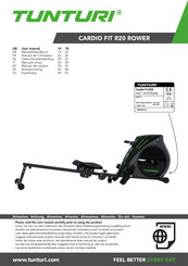 Tunturi Cardio Fit R20 Rower Manual Del Usuario