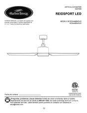 Harbor Breeze REIDSPORT RDS44BNK5LR Manual De Instrucciones