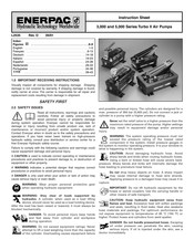 Enerpac PASG3002PB Hoja De Instrucciones