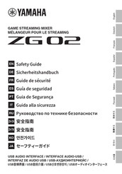 Yamaha ZG02 Guía De Seguridad