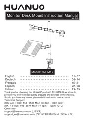HUANUO HNCM17 Manual De Instrucciones