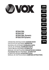 Vox BTG6J72W Manual De Instrucciones