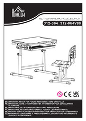 HOMCOM 312-064V80PK Instrucciones De Montaje