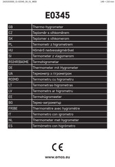 Emos E0345 Manual De Instrucciones