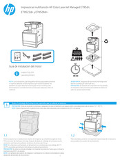 HP LaserJet Managed E78523dn Guia De Instalacion