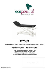 ECOPOSTURAL C7533 Instrucciones