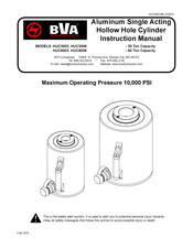 BVA Hydraulics HUC3006 Manual De Instrucciones