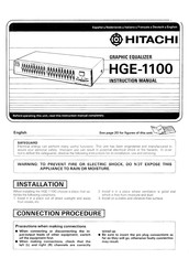 Hitachi HGE-1100 Manual De Instrucciones