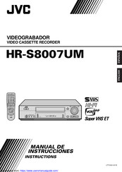 JVC HR-S8007UM Manual De Instrucciones