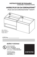 CORONA CORONASTONE LM0146831 Instrucciones De Ensamble