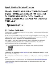 MikroTik NetMetal 5 Guía Rápida